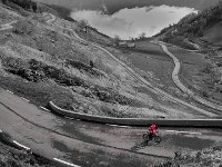 Lone Cyclist Luz Ardiden : Adam, Cycling, France, Friends, Luz Ardiden, bike, pyrenees